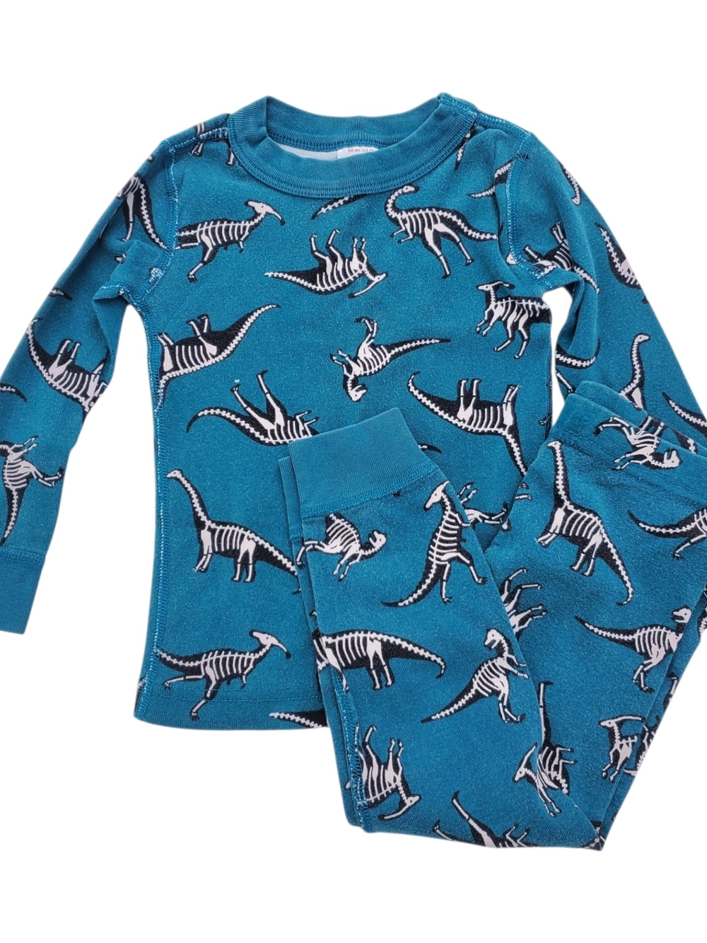 Hanna Andersson Long John Pajama Set Spooky Dinos Toddler Size 3T